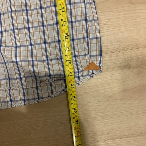 Stefano Barbera Size M Long Sleeve Dress Shirt Made In Italy Plaid - Picture 9 of 9